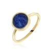 Bague Plaqué Or Neassa Sodalite