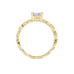 Bague Kurt Plaqué Or Jaune Oxyde De Zirconium -Garmin Soldes FQDFJZI011 view2