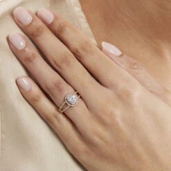 Bague Myriama Plaqué Or Jaune Oxyde De Zirconium -Garmin Soldes FQDFJZW513 model1