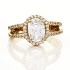 Bague Myriama Plaqué Or Jaune Oxyde De Zirconium -Garmin Soldes FQDFJZW513 view3