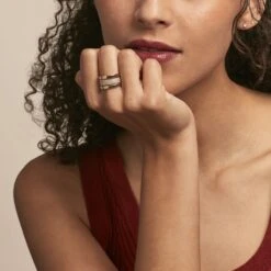 Bague Adelicia Plaqué Or Jaune Oxyde De Zirconium -Garmin Soldes FQDFJZW535 model0