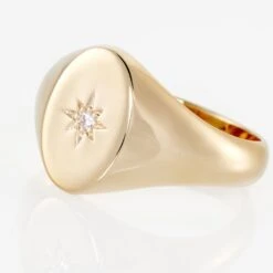 Chevalière Gwennen Plaqué Or Oxyde De Zirconium -Garmin Soldes FQDFJZW554 view3