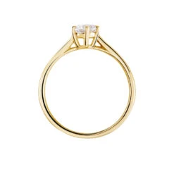 Bague Solitaire Plaqué Or Jaune Eulia Oxyde De Zirconium 10 Bague Solitaire Plaqué Or Jaune Eulia Oxyde De Zirconium -Garmin Soldes FQDFJZW571 view2