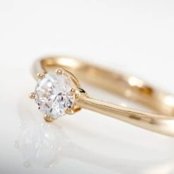 Bague Solitaire Plaqué Or Jaune Eulia Oxyde De Zirconium 11 Bague Solitaire Plaqué Or Jaune Eulia Oxyde De Zirconium -Garmin Soldes FQDFJZW571 view3