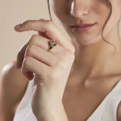 Chevalière Plaqué Or Crepinien Oxyde De Zirconium -Garmin Soldes FQHFJZW125 model0