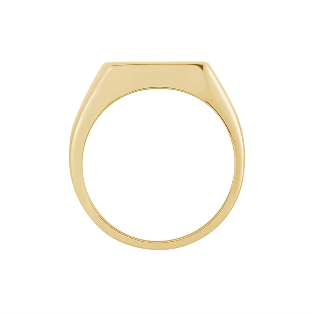 Chevalière Kauai Plaqué Or Jaune Pierre De Synthese 5 Chevalière Kauai Plaqué Or Jaune Pierre De Synthese – Image 3