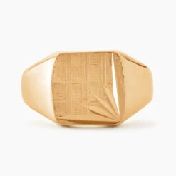 Chevalière Rafael Plaqué Or Jaune