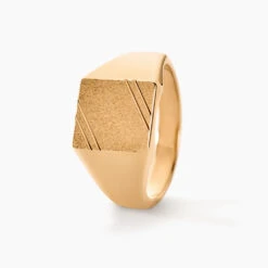 Chevalière Daniel Plaqué Or Jaune 8 Chevalière Daniel Plaqué Or Jaune -Garmin Soldes FQHHJW0133 view1