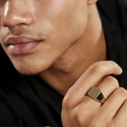 Chevalière Plaqué Or Corentin -Garmin Soldes FQHHJW0148 model0