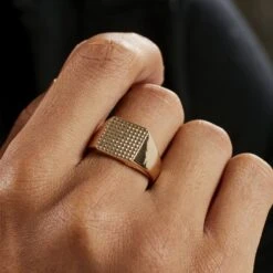 Chevalière Plaqué Or Corentin -Garmin Soldes FQHHJW0148 model1