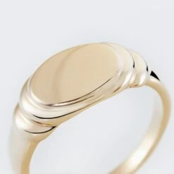 Chevalière Plaqué Or Jaune Eliseo -Garmin Soldes FQHHJW0154 view3