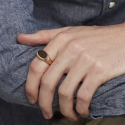 Chevalière Plaqué Or Jaune Nail -Garmin Soldes FQHHJW0155 model1