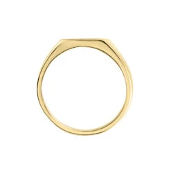 Chevalière Plaqué Or Jaune Bennie Email Noir -Garmin Soldes FQHHJWN003 view2