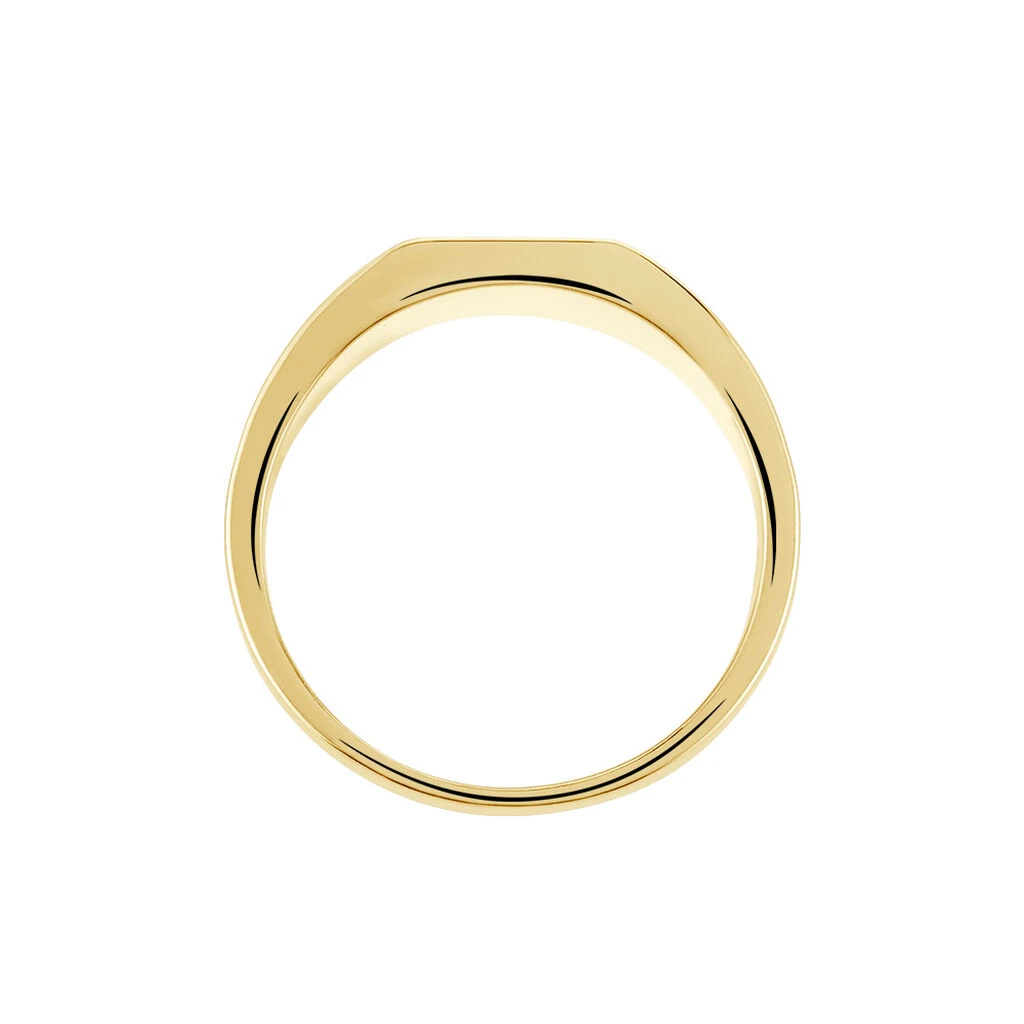 Chevalière Plaqué Or Jaune Ariston Email Noir 5 Chevalière Plaqué Or Jaune Ariston Email Noir – Image 3