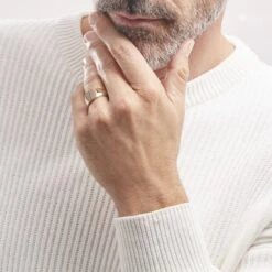 Chevalière Hide Plaqué Or Oxyde De Zirconium -Garmin Soldes FQHHJZW102 model1