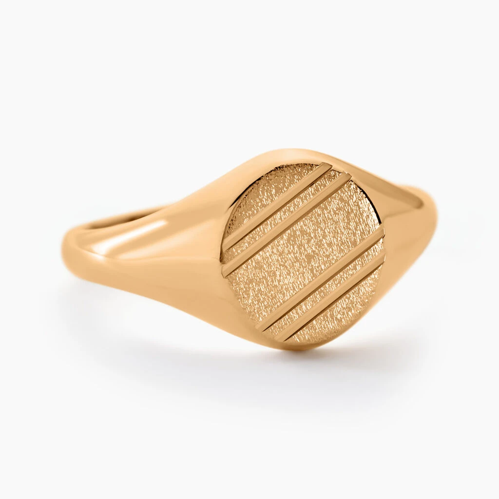 Chevalière Gregoire Plaqué Or Jaune 3 Chevalière Gregoire Plaqué Or Jaune