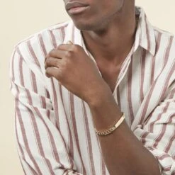 Bracelet Identité Clement Plaqué Or Jaune -Garmin Soldes FQIMJW0109 model0