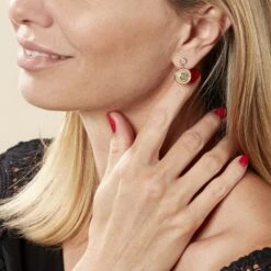 Boucles D'oreilles Pendantes Hugolin Plaqué Or Aventurine 10 Boucles D'oreilles Pendantes Hugolin Plaqué Or Aventurine -Garmin Soldes FQOFJAV006 model0