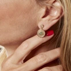 Boucles D'oreilles Pendantes Hugolin Plaqué Or Aventurine 11 Boucles D'oreilles Pendantes Hugolin Plaqué Or Aventurine -Garmin Soldes FQOFJAV006 model1