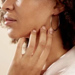 Créoles Ada Lisse Plaqué Or Jaune -Garmin Soldes FQOFJW0200 model0