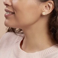 Boucles D'oreilles Puces Blanka Plaqué Or Jaune -Garmin Soldes FQOFJW0563 model0