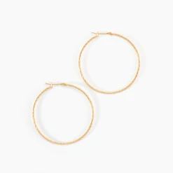 Créoles Anusha Plaqué Or Jaune