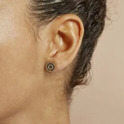 Boucles D'oreilles Puces Laria Plaqué Or Jaune -Garmin Soldes FQOFJW0590 model1