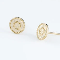 Boucles D'oreilles Puces Laria Plaqué Or Jaune -Garmin Soldes FQOFJW0590 view2