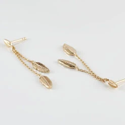 Boucles D'oreilles Pendantes Plaqué Or Jaune Libby -Garmin Soldes FQOFJW0598 view2