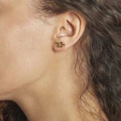 Boucles D'oreilles Puces Wandala Plaqué Or -Garmin Soldes FQOFJW0603 model1