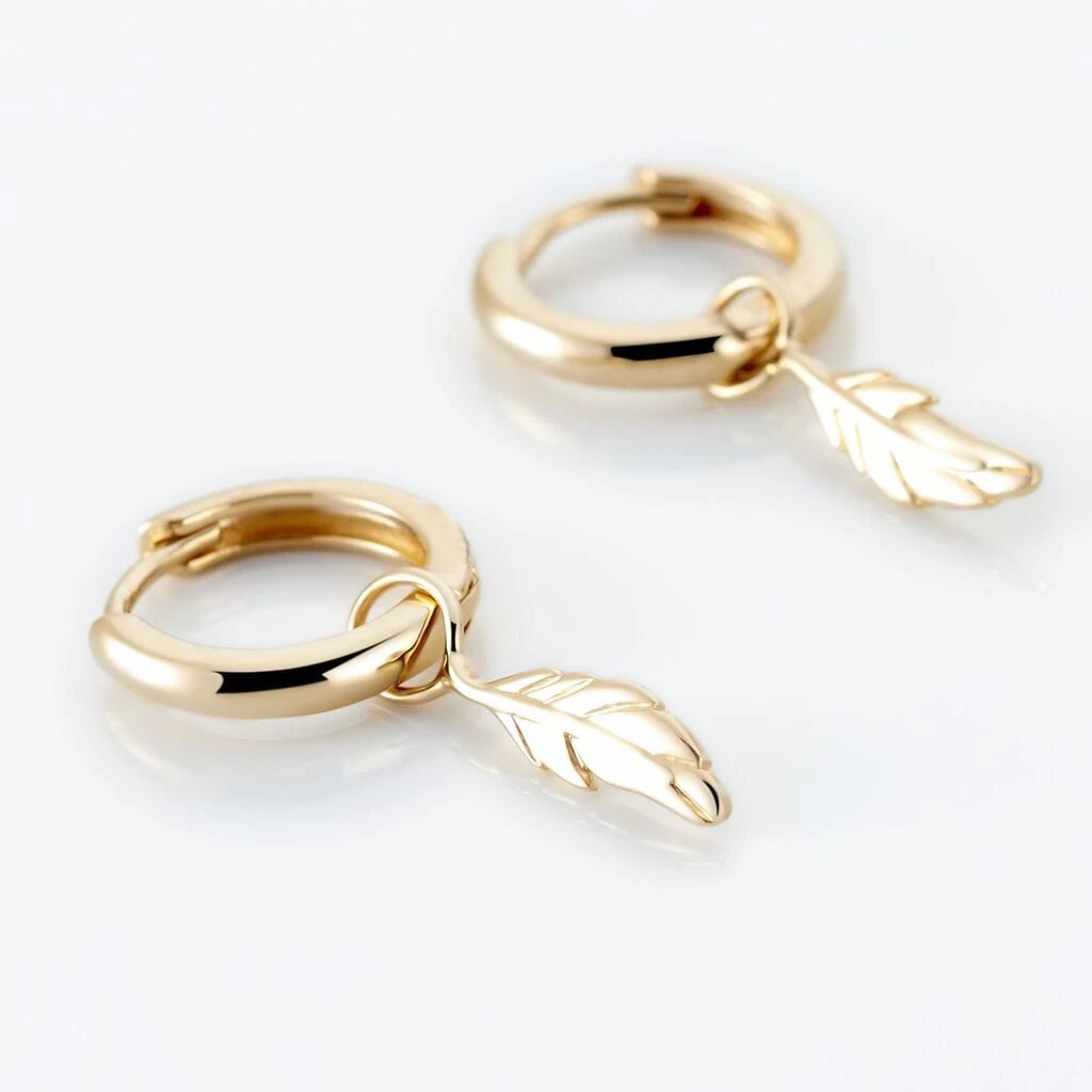 Créoles Meira Plaqué Or Jaune 5 Créoles Meira Plaqué Or Jaune – Image 3