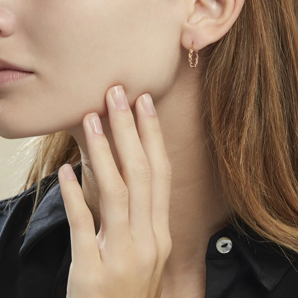 Créoles Plaqué Or Jaune Isaiah 6 Créoles Plaqué Or Jaune Isaiah – Image 4