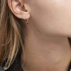 Créoles Plaqué Or Heikospinelle -Garmin Soldes FQOFJXR011 model0