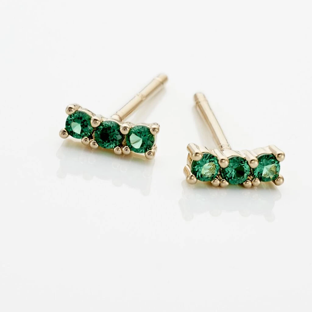 Boucles D'oreilles Puces Plaqué Or Jaune Alodia Spnielles 5 Boucles D'oreilles Puces Plaqué Or Jaune Alodia Spnielles – Image 3