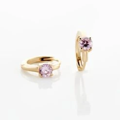 Créoles Plaqué Or Laurick Oxydes De Zirconium -Garmin Soldes FQOFJZS007 view2