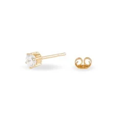 Boucles D'oreilles Puces Yléna Plaqué Or Jaune Oxyde De Zirconium -Garmin Soldes FQOFJZW118 view2
