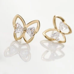 Boucles D'oreilles Pendantes Jelissa Plaqué Or Oxyde De Zirconium -Garmin Soldes FQOFJZW290 view2