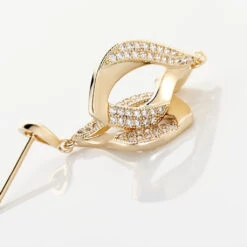 Boucles D'oreilles Pendantes Mai-lee Plaqué Or Oxyde De Zirconium -Garmin Soldes FQOFJZW291 view2