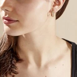 Boucles D'oreilles Pendantes Marie-baptistine Plaqué Or Oxyde -Garmin Soldes FQOFJZW480 model0