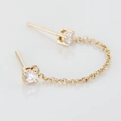 Bijou D'oreille Unitaire Pendante Plaqué Or Jaune Dofi Oxyde -Garmin Soldes FQOFJZW515 view2