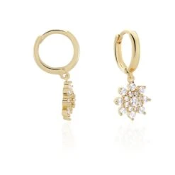 Créoles Plaqué Or Sadoth Oxydes De Zirconium