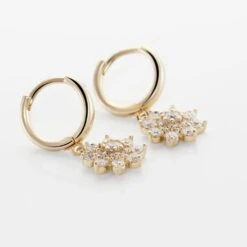 Créoles Plaqué Or Sadoth Oxydes De Zirconium -Garmin Soldes FQOFJZW539 view2