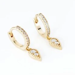 Créoles Lilibeth Plaqué Or Jaune Oxyde De Zirconium Oxyde -Garmin Soldes FQOFJZW556 view2