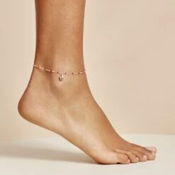 Chaine De Cheville Plaqué Or Jaune Lyndsea Perles De Miyuki -Garmin Soldes FQZFJXS002 model0