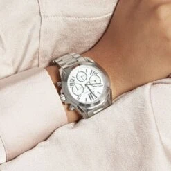 Montre Michael Kors Mini Bradshaw Argenté -Garmin Soldes HIMFBQF0H6 model1