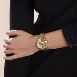 Montre Michael Kors Bradshaw Champagne -Garmin Soldes HIMFJ1C333 model0