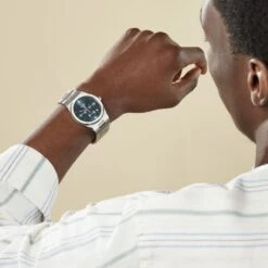 Montre Cluse Vigoureux Chrono Bleu -Garmin Soldes HIMHB1B696 model1