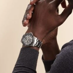 Montre Fossil Fb-01 Automatic Bleu -Garmin Soldes HIMHBVB477 model1