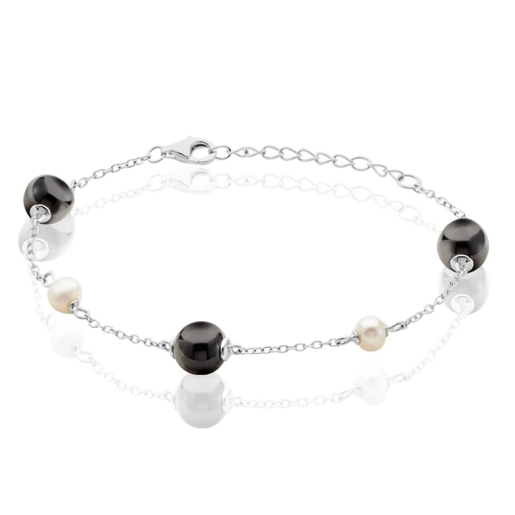 Bracelet Lucia Cera Argent Blanc Perle De Culture Et Céramique 3 Bracelet Lucia Cera Argent Blanc Perle De Culture Et Céramique