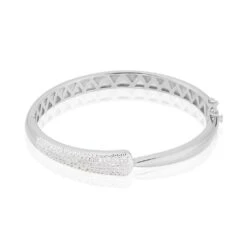 Bracelet Jonc Andie Argent Blanc Oxyde De Zirconium